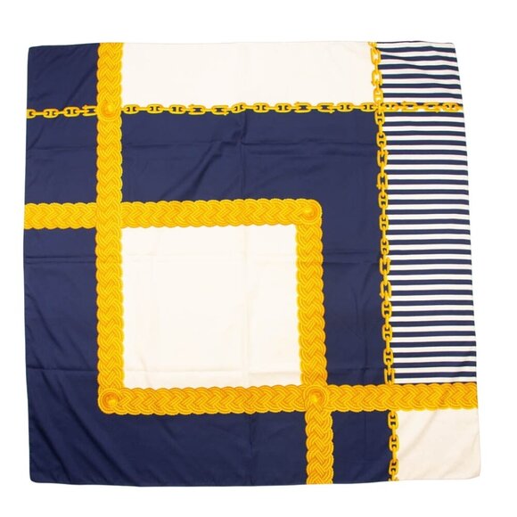 Vintage Nautical Print Scarf  Accessory - Picture 1 of 1